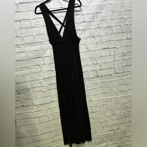 Black Strappy Maxi Dress
